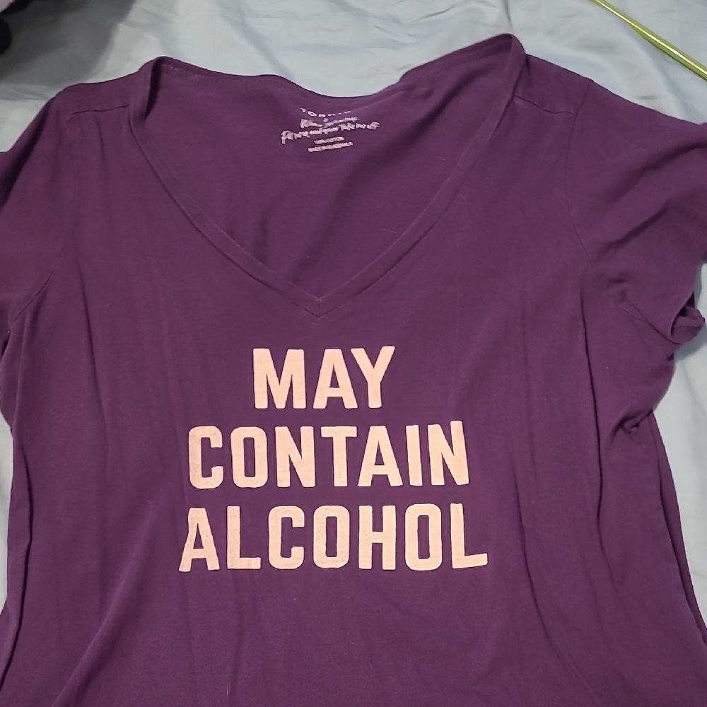 Torrid 2 Purple V-Neck Tee